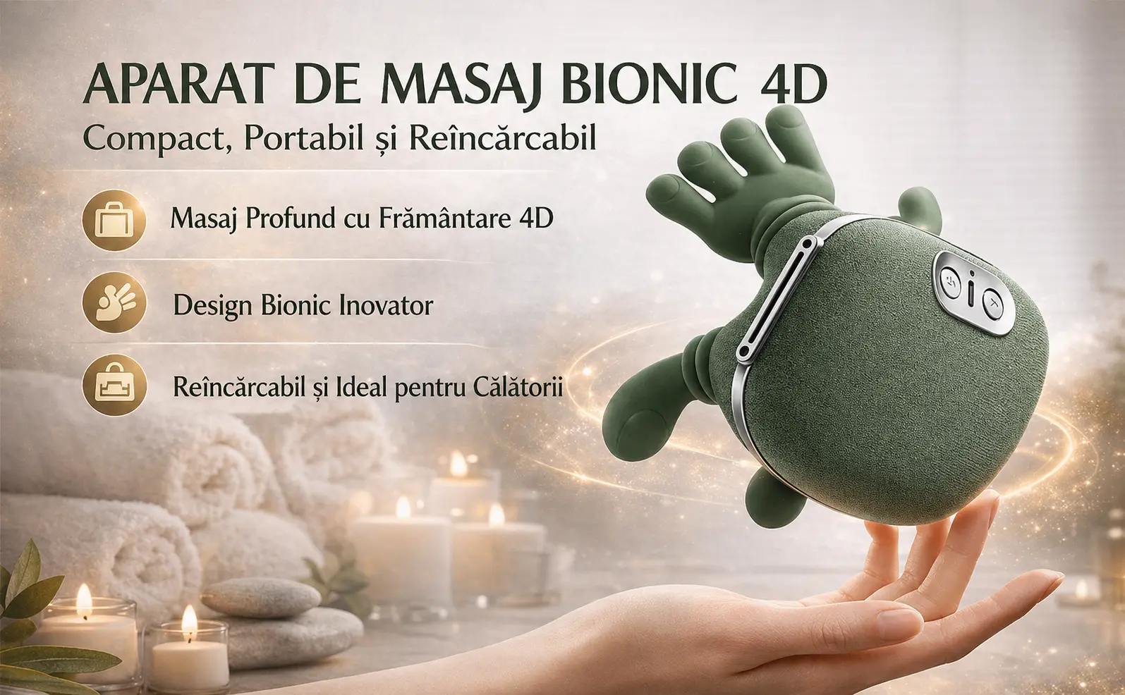 Masajer 4D pentru gât și umeri, detaliu 1